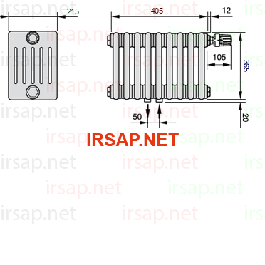 Радиатор IRSAP Tesi 60365/9 T52 CL 01